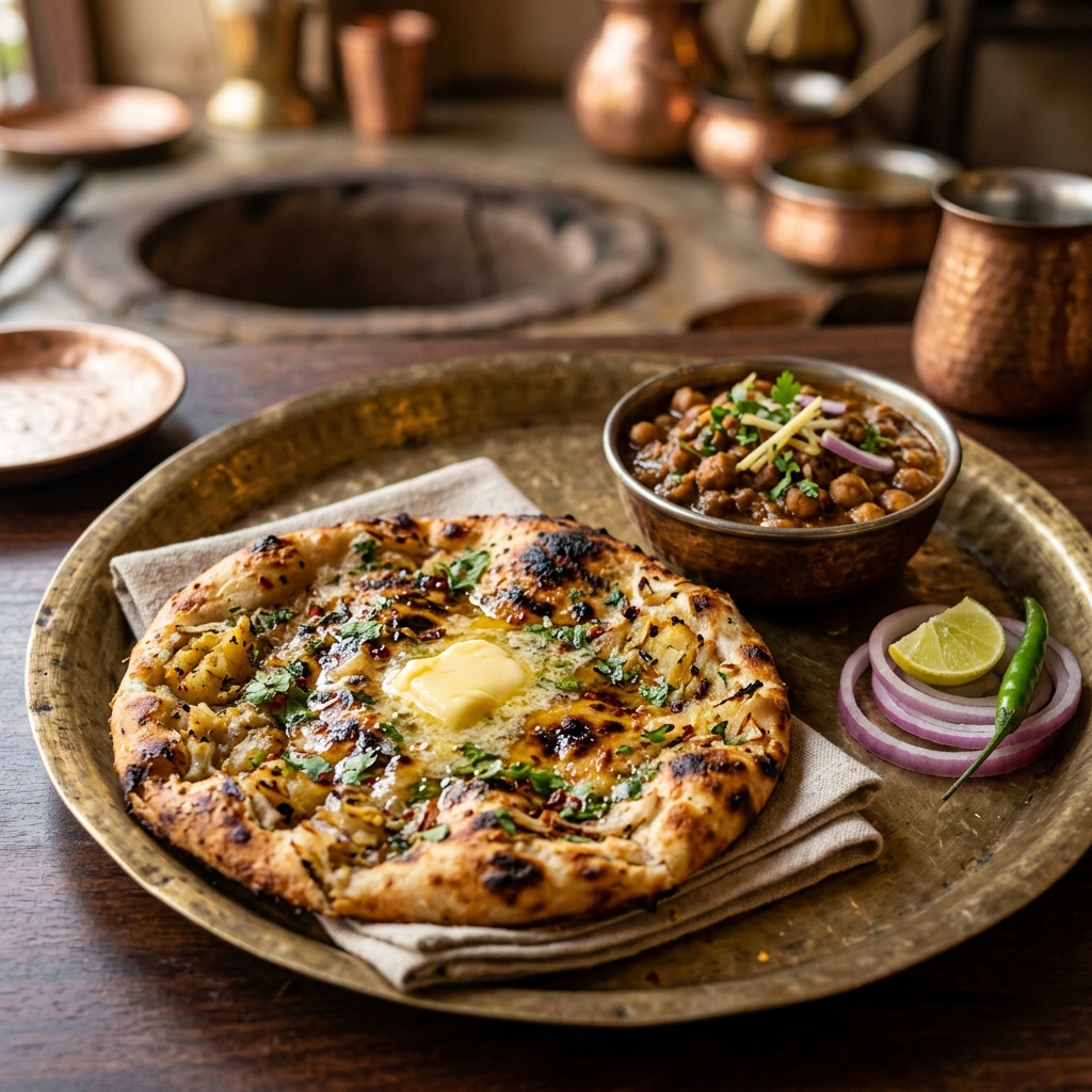 Aloo Pyaz Kulcha