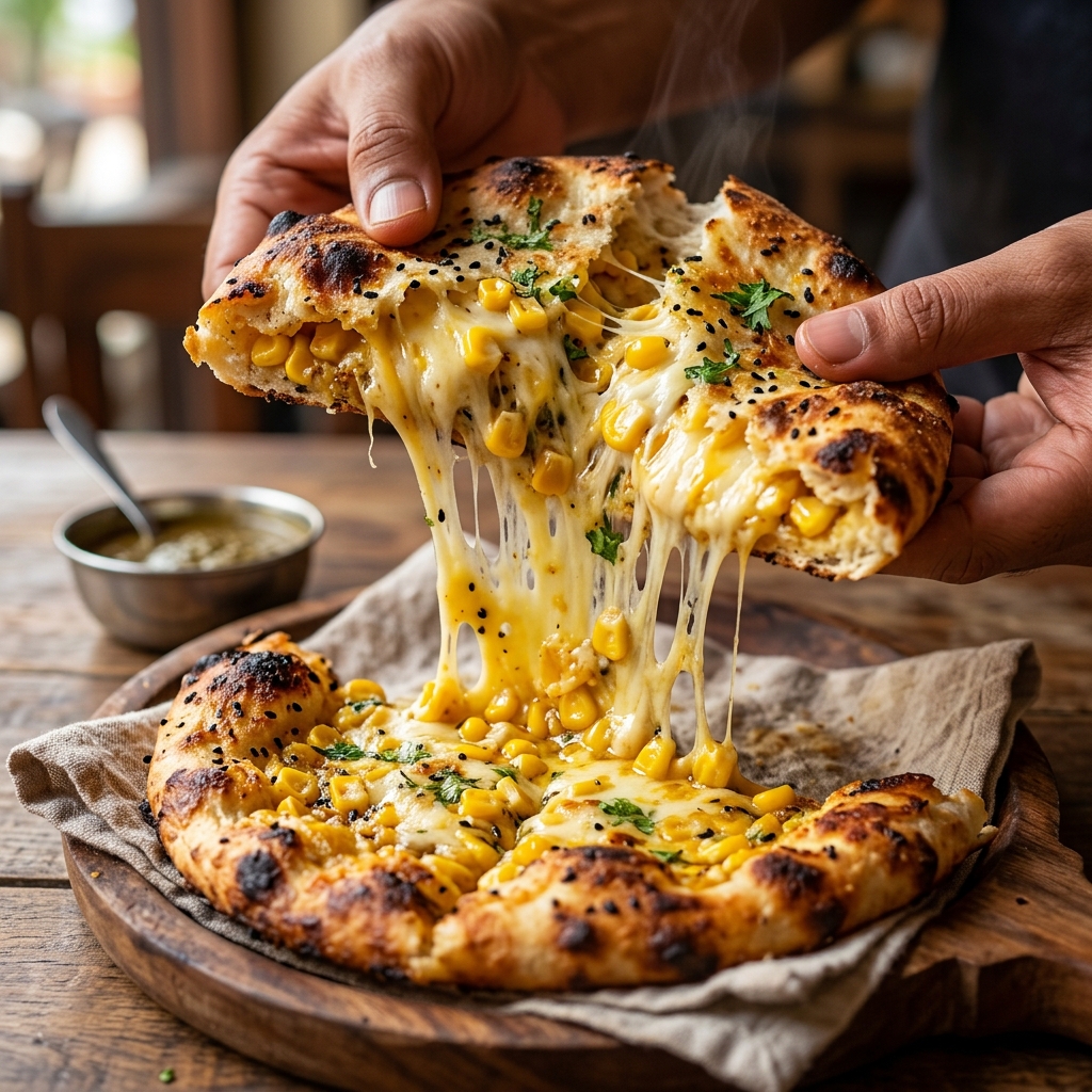 Cheese Corn Kulcha